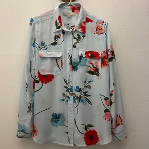 Ann Taylor LOFT Floral Blouse